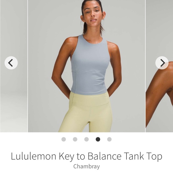 Lululemon Key to balance cropped tank - Picture 4 of 5